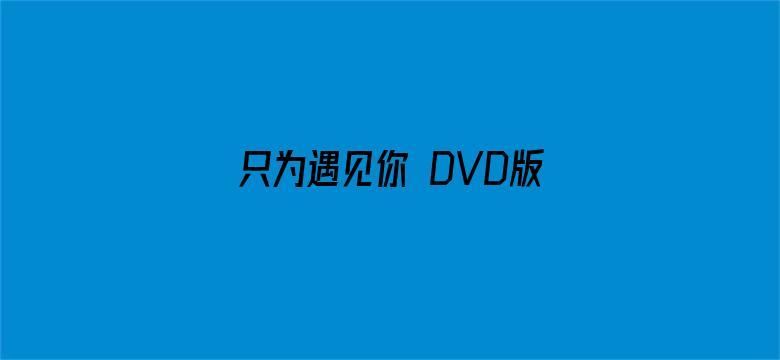 只为遇见你 DVD版